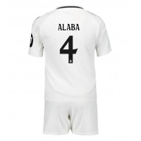 Camiseta Real Madrid David Alaba #4 Primera Equipación Replica 2024-25 para niños mangas cortas (+ Pantalones cortos)